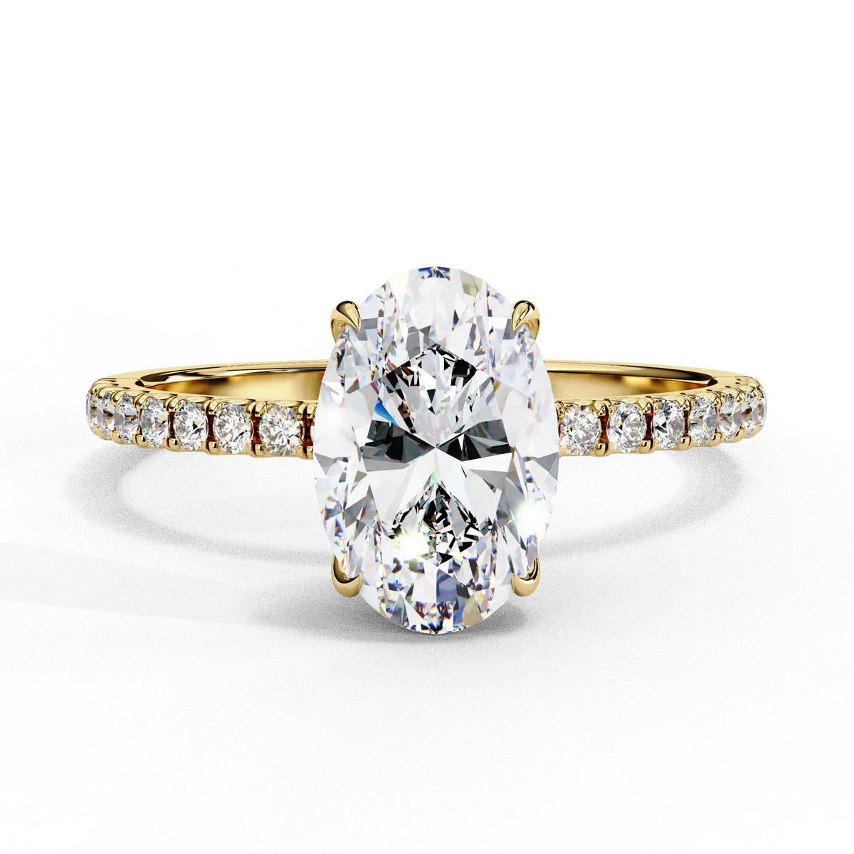 Oval Brilliance Lab Diamond Solitaire Ring - Ophiratbf