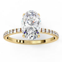 Oval Brilliance Lab Diamond Solitaire Ring - Ophiratbf