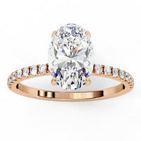 Oval Brilliance Lab Diamond Solitaire Ring - Ophiratbf
