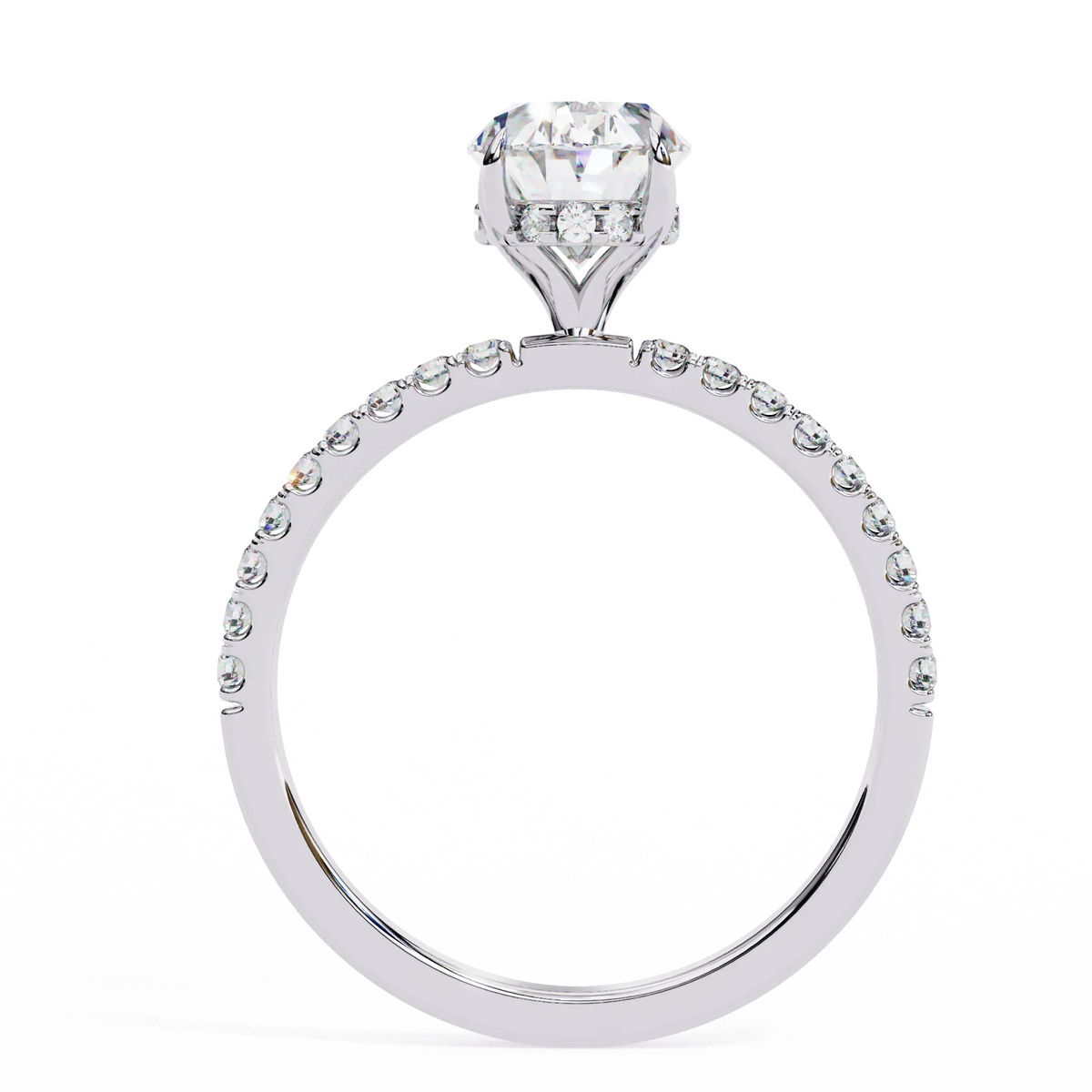 Oval Brilliance Lab Diamond Solitaire Ring - Ophiratbf