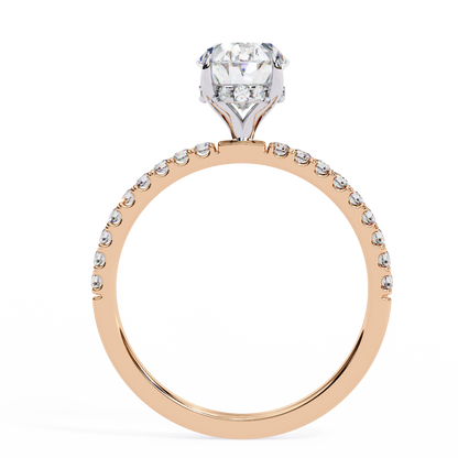 Oval Brilliance Lab Diamond Solitaire Ring