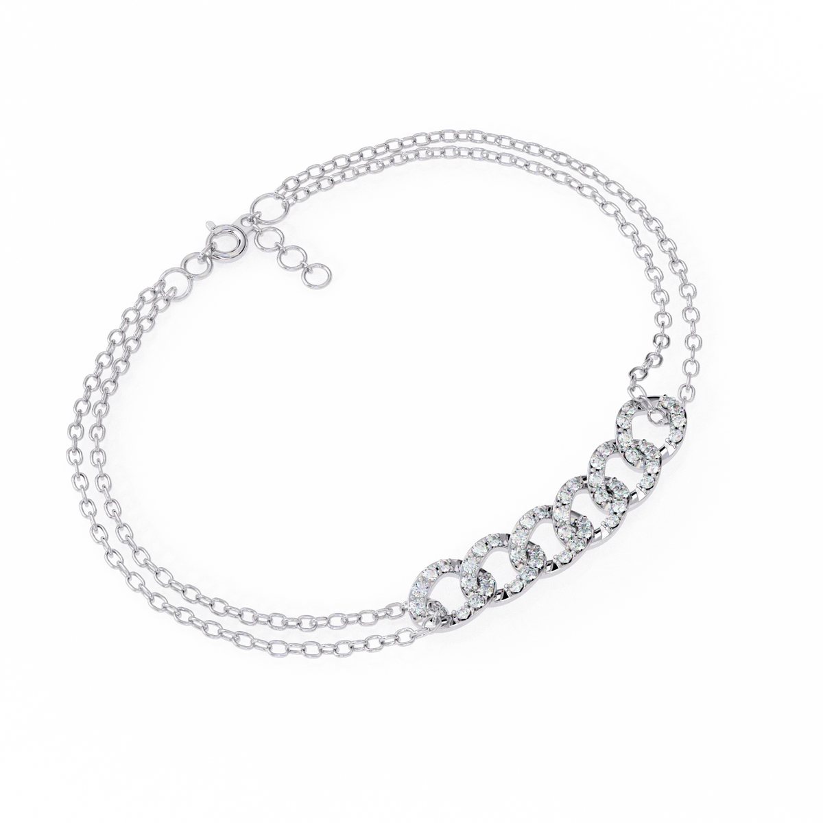 Infinity Links Lab Grown Diamond Bracelet - Ophiratbf