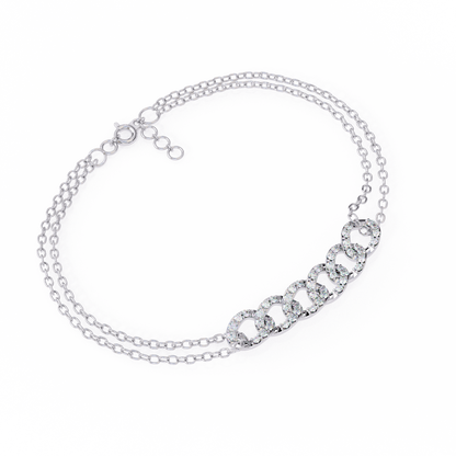Infinity Links Lab Grown Diamond Bracelet