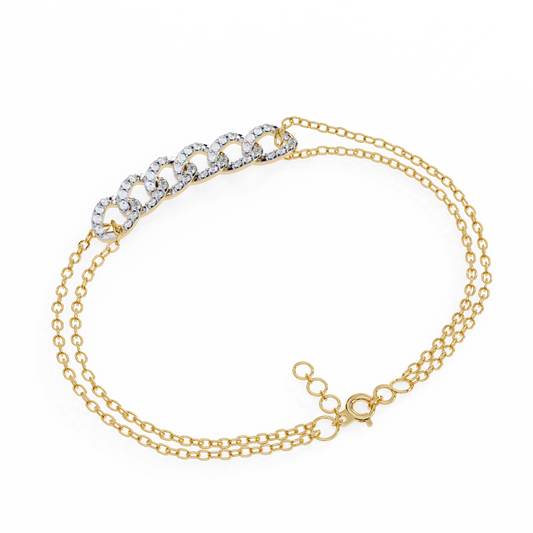Infinity Links Lab Grown Diamond Bracelet