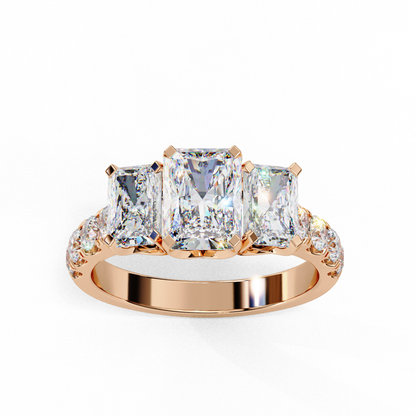 Trinity Radiance Lab Grown Diamond Ring