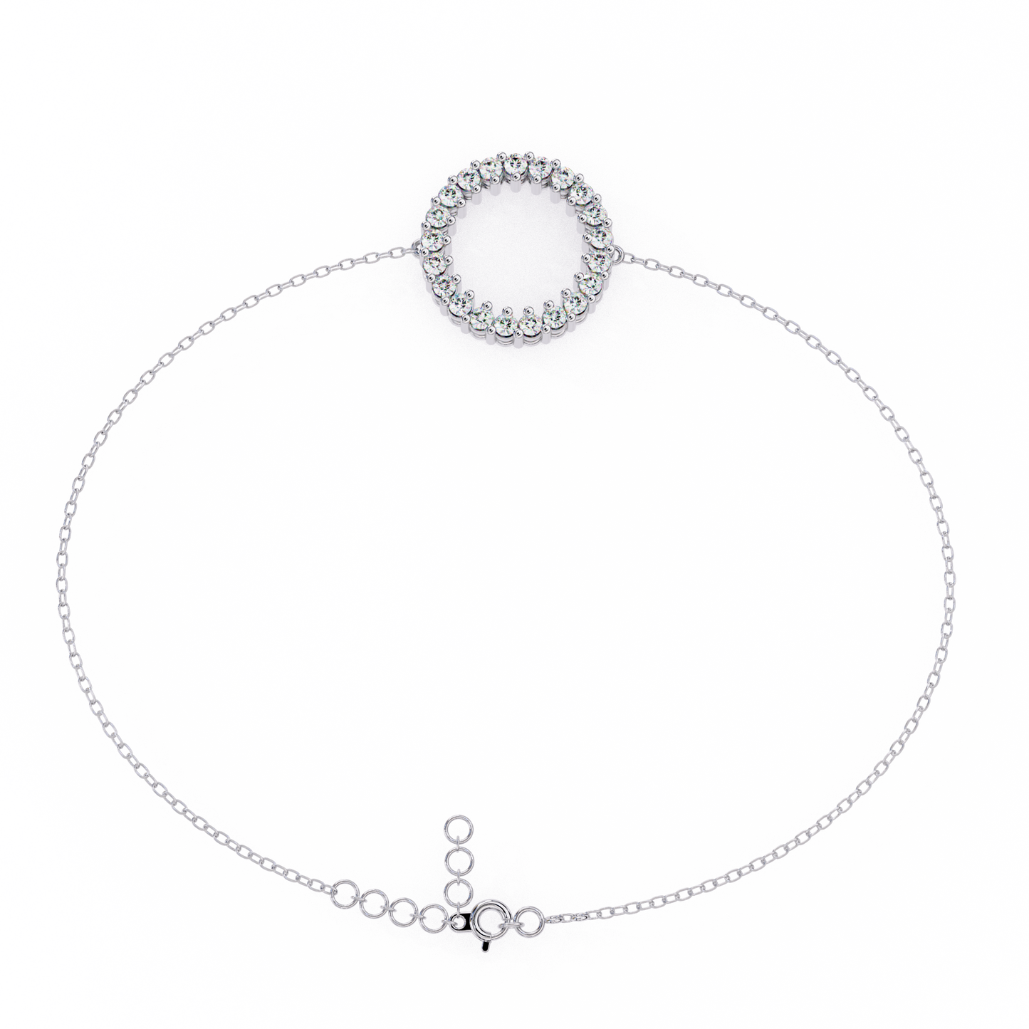 eternal circle lab grown diamond bracelet