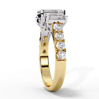 Graceful Trio Lab Grown Diamond Ring - Ophiratbf