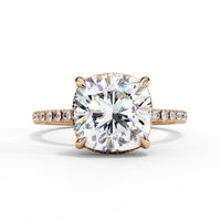Cushion Brilliance Lab Grown Diamond Solitaire Ring - Ophiratbf
