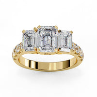Graceful Trio Lab Grown Diamond Ring - Ophiratbf