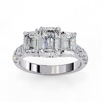 Graceful Trio Lab Grown Diamond Ring - Ophiratbf