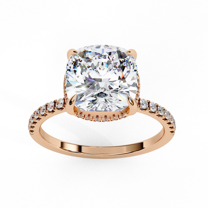 Cushion Brilliance Lab Grown Diamond Solitaire Ring