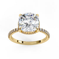 Cushion Brilliance Lab Grown Diamond Solitaire Ring - Ophiratbf