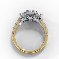 Graceful Trio Lab Grown Diamond Ring - Ophiratbf