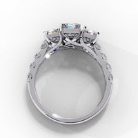 Graceful Trio Lab Grown Diamond Ring - Ophiratbf