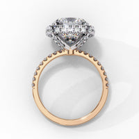 Luminous Halo Cushion Lab Grown Diamond Ring - Ophiratbf