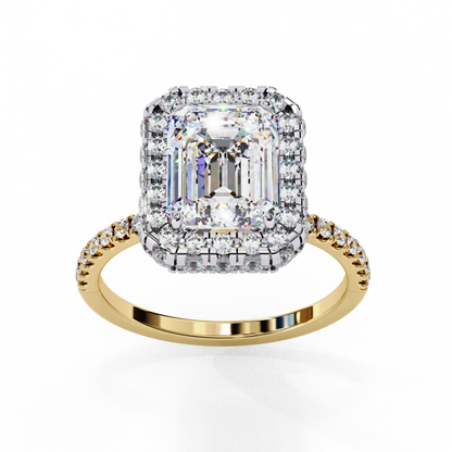 Regal Emerald Lab Grown Diamond Ring