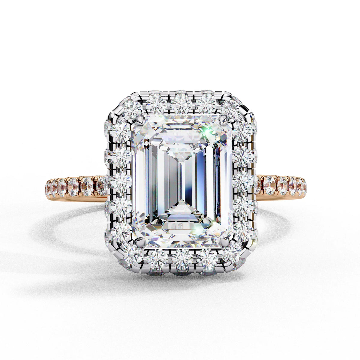 Regal Emerald Lab Grown Diamond Ring - Ophiratbf