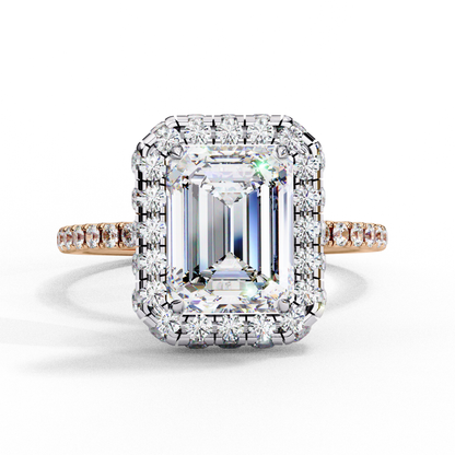 Regal Emerald Lab Grown Diamond Ring