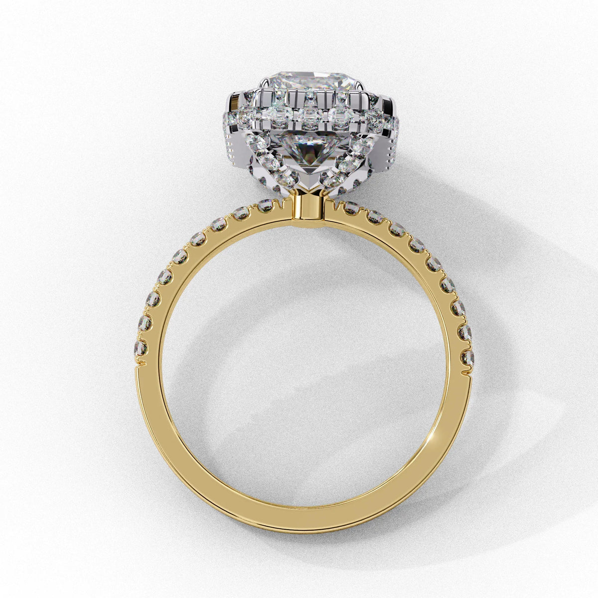 Regal Emerald Lab Grown Diamond Ring - Ophiratbf