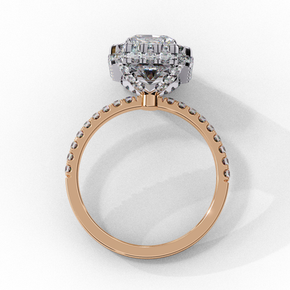 Regal Emerald Lab Grown Diamond Ring