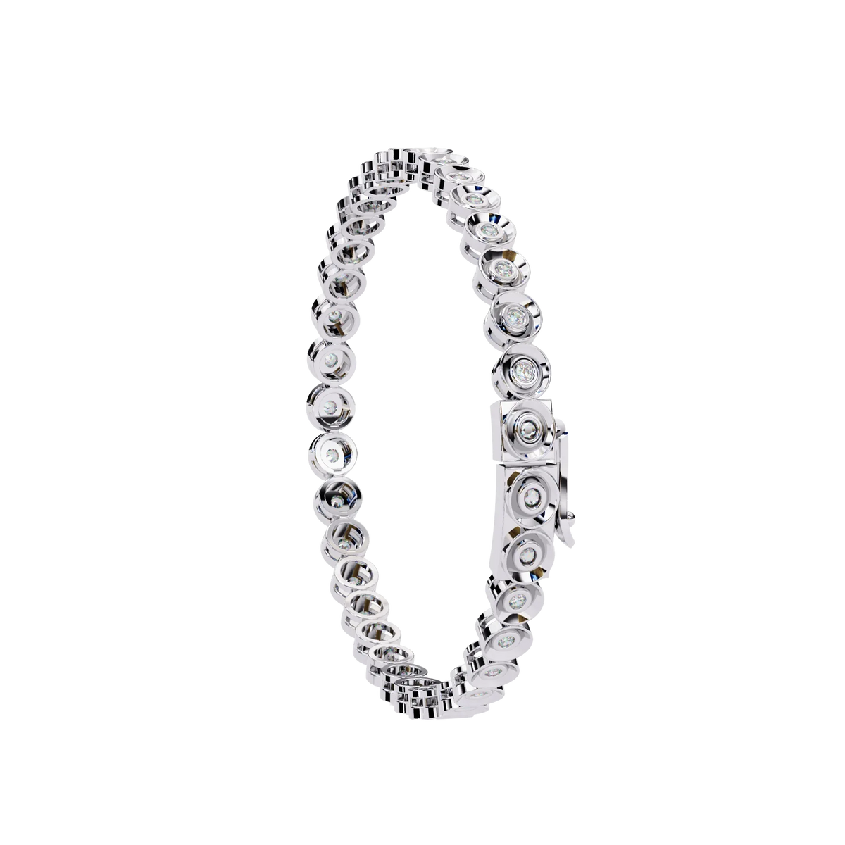 Bella Bezel Lab Grown Diamond Bracelet - Ophiratbf