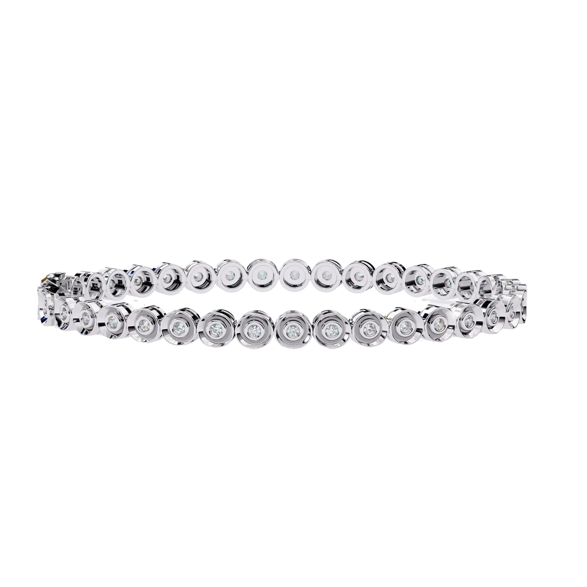 Bella Bezel Lab Grown Diamond Bracelet - Ophiratbf
