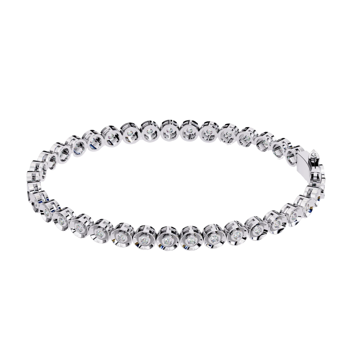 Bella Bezel Lab Grown Diamond Bracelet - Ophiratbf