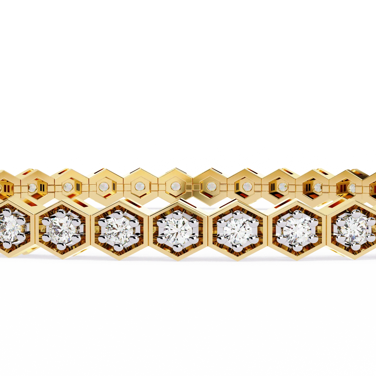 Honeycomb Spark Lab Grown Diamond Bangle - Ophiratbf