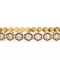 Honeycomb Spark Lab Grown Diamond Bangle - Ophiratbf