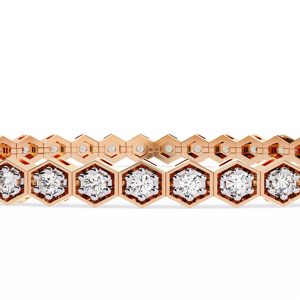 Honeycomb Spark Lab Grown Diamond Bangle - Ophiratbf