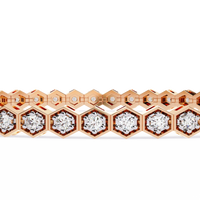 Honeycomb Spark Lab Grown Diamond Bangle - Ophiratbf