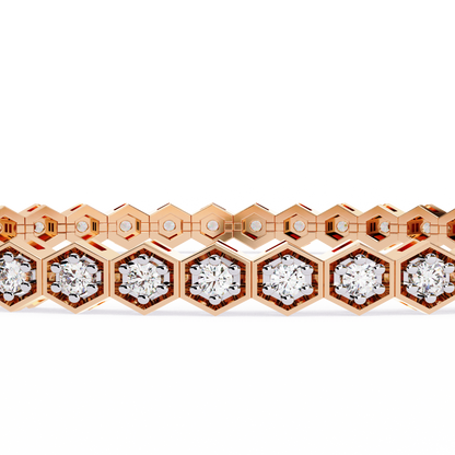 Honeycomb Spark Lab Grown Diamond Bangle