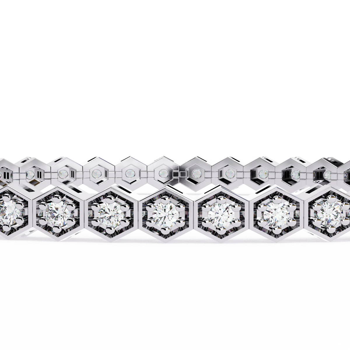 Honeycomb Spark Lab Grown Diamond Bangle - Ophiratbf