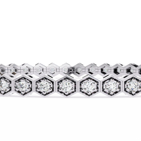 Honeycomb Spark Lab Grown Diamond Bangle - Ophiratbf