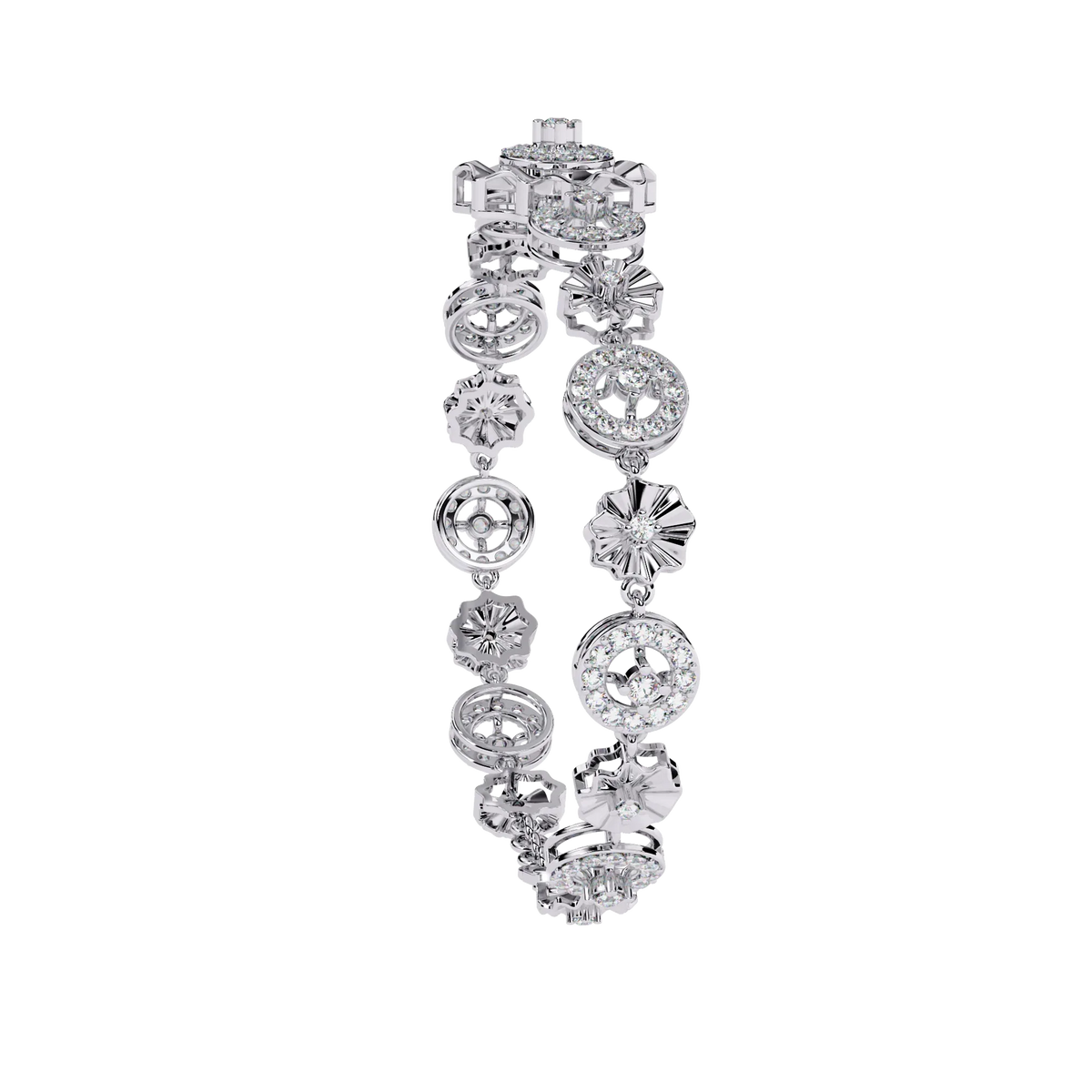 Aurelia Medallion Lab Grown Diamond Bracelet - Ophiratbf