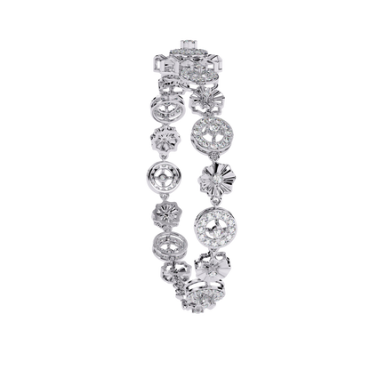 Aurelia Medallion Lab Grown Diamond Bracelet