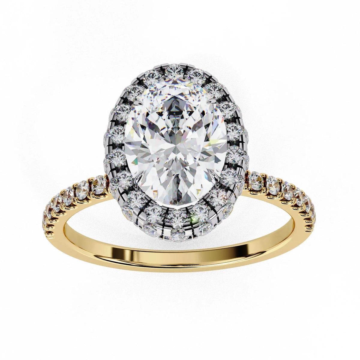 Radiance Oval Lab Grown Diamond Ring - Ophiratbf