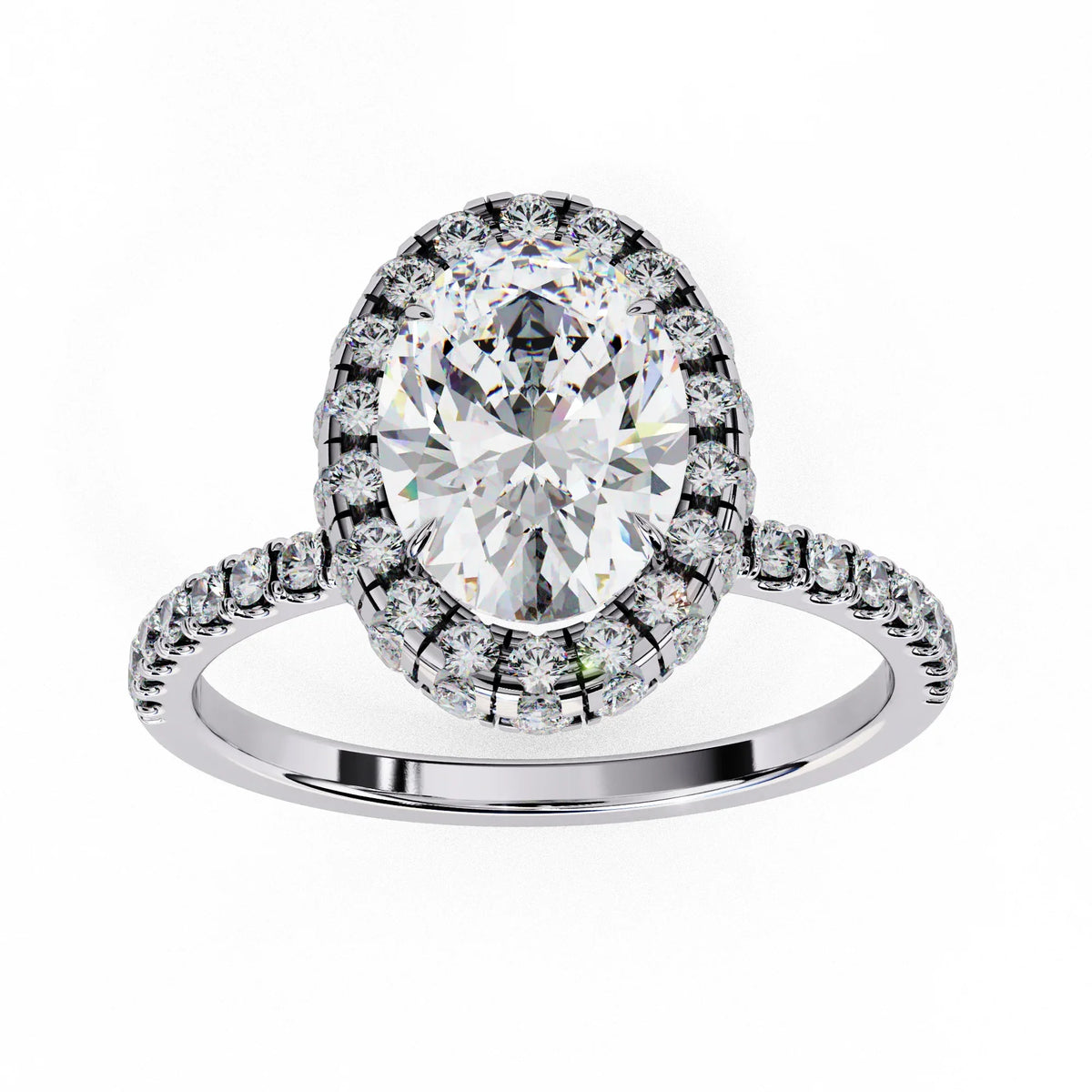Radiance Oval Lab Grown Diamond Ring - Ophiratbf