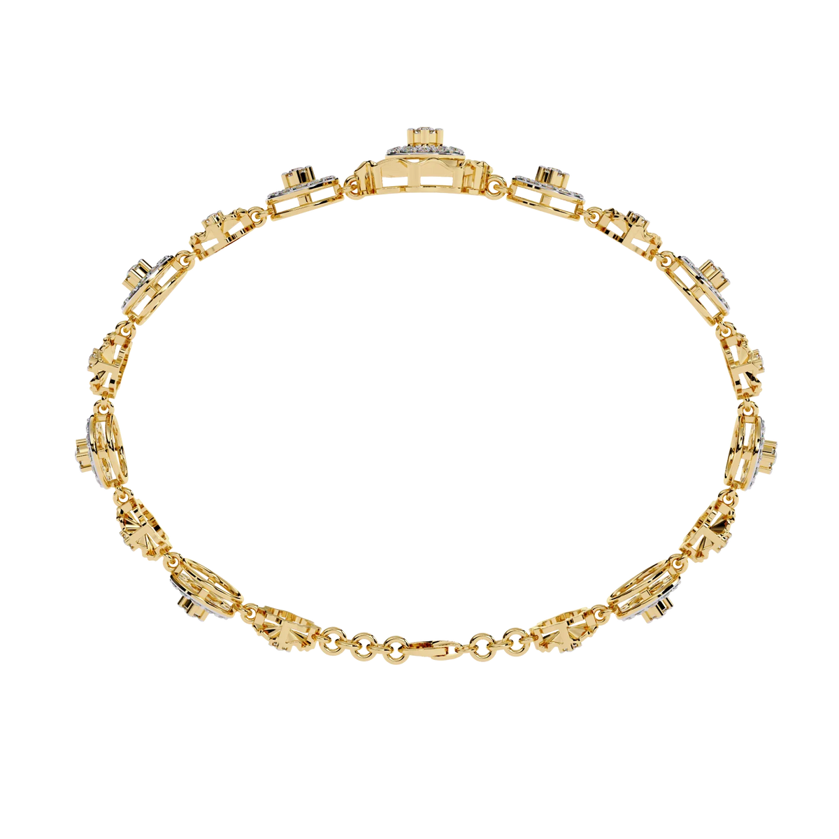 Aurelia Medallion Lab Grown Diamond Bracelet - Ophiratbf