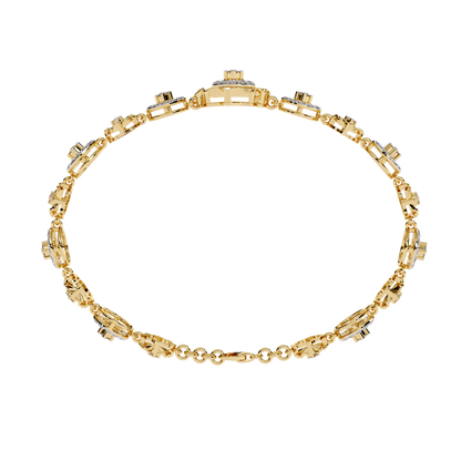 Aurelia Medallion Lab Grown Diamond Bracelet