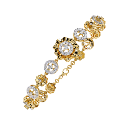 Aurelia Medallion Lab Grown Diamond Bracelet