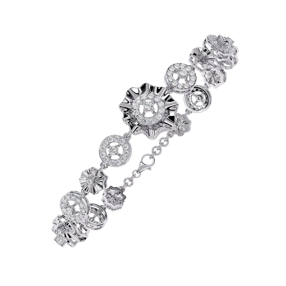 Aurelia Medallion Lab Grown Diamond Bracelet - Ophiratbf