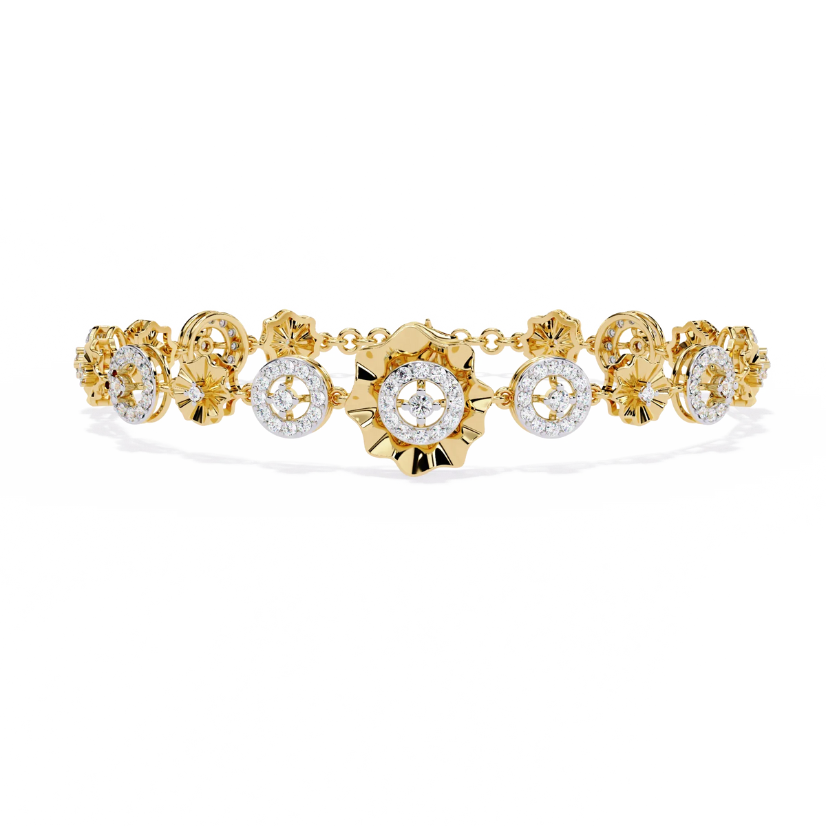 Aurelia Medallion Lab Grown Diamond Bracelet - Ophiratbf