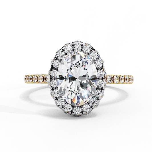 Radiance Oval Lab Grown Diamond Ring