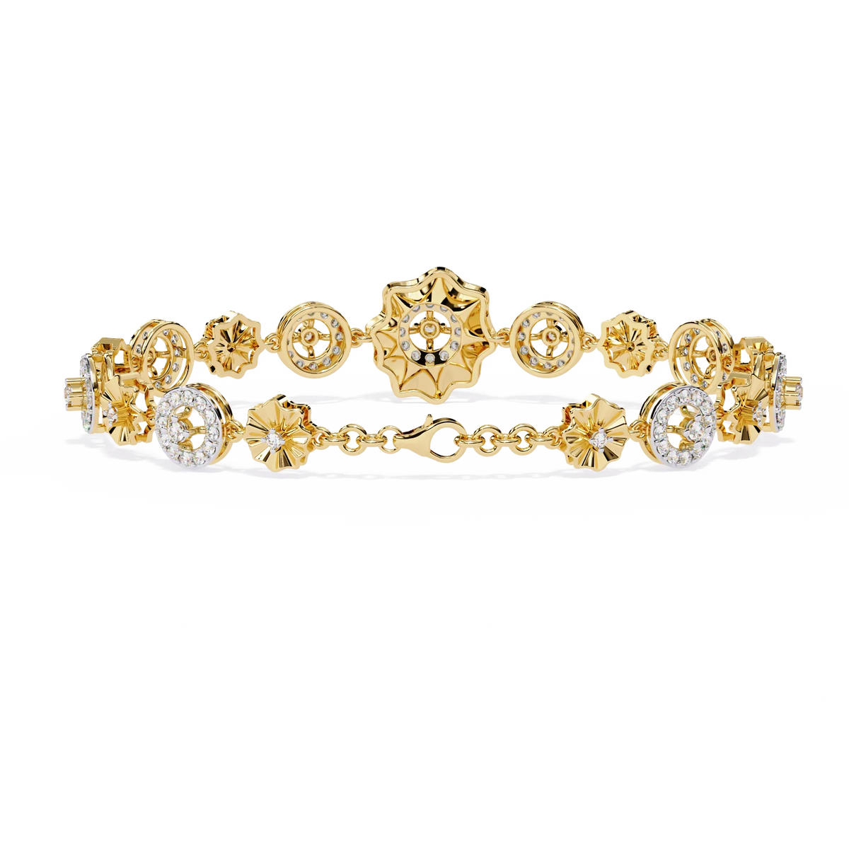 Aurelia Medallion Lab Grown Diamond Bracelet - Ophiratbf