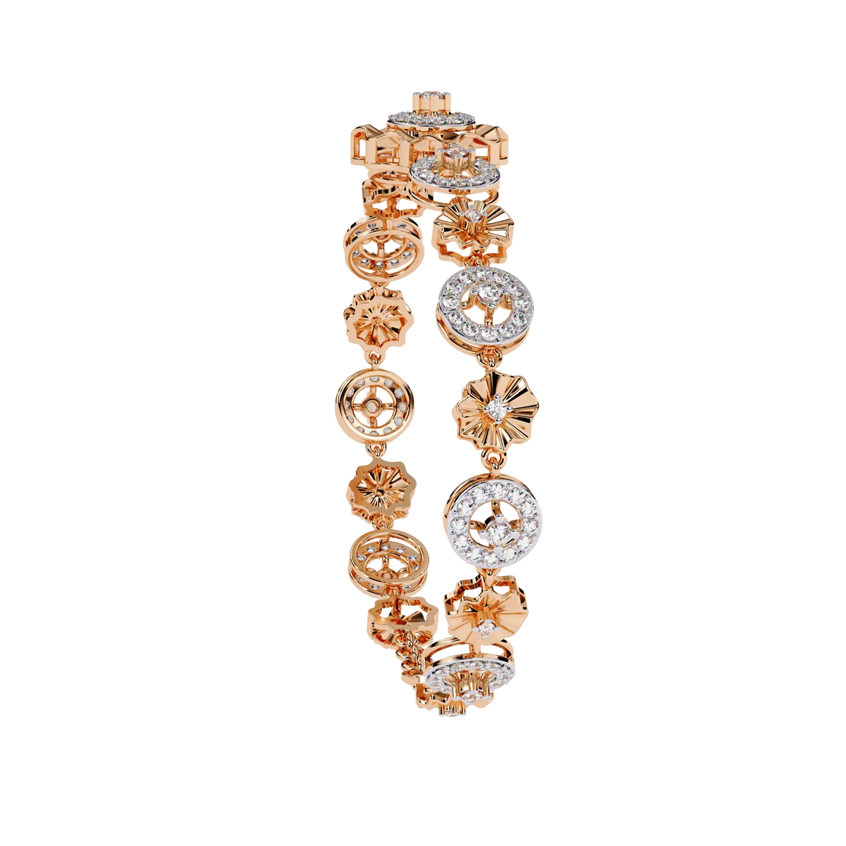 Aurelia Medallion Lab Grown Diamond Bracelet - Ophiratbf