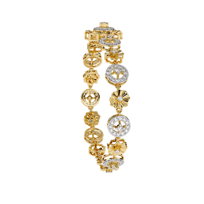 Aurelia Medallion Lab Grown Diamond Bracelet