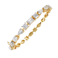 Prism Cut Lab Grown Diamond Bracelet - Ophiratbf