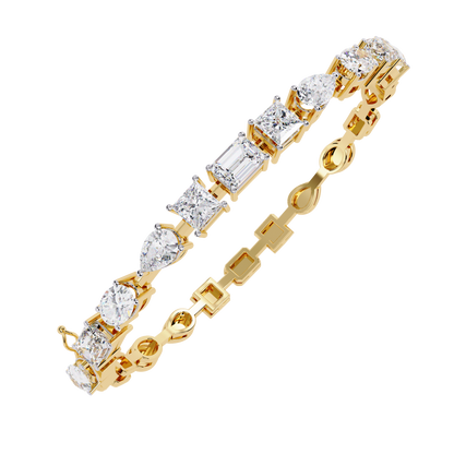 Prism Cut Lab Grown Diamond Bracelet