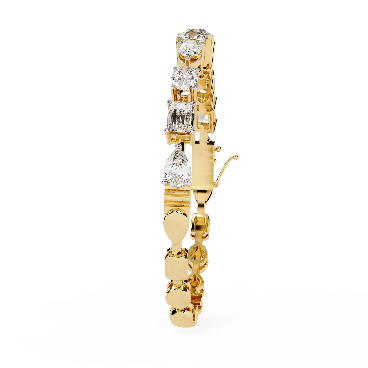 Prism Cut Lab Grown Diamond Bracelet - Ophiratbf